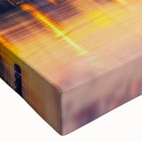 Large art of a serene landscape painting in black and white on canvas, ideal for bedroom wall decor.