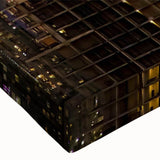 Large black and white landscape painting on canvas, featuring a serene forest scene, ideal for bedroom wall art.