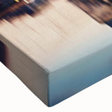 Large black and white landscape art painting on canvas, depicting a serene mountain scene, ideal for bedroom wall decor.