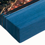 Large art depicting a serene landscape in black and white tones on canvas, suitable for bedroom wall decor.