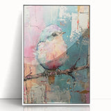 Framed acrylic wall art displaying a vibrant abstract design in white, perfect for modern home decor, showcasing a sleek front view that enhances any living space. Ideal for adding a touch of elegance and creativity to interior design.