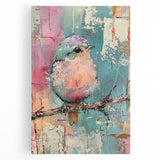 Stretched canvas artwork showcasing vibrant African wall art design with intricate patterns and textures, ideal for home decor. Perfect for cultural-themed interiors.