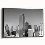 Black and white vintage poster art of a serene landscape, printed on canvas, suitable for bedroom decor.
