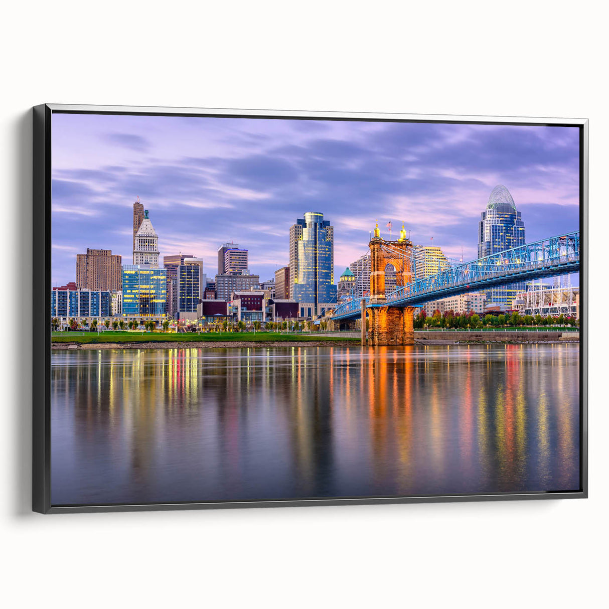 Black and white vintage poster art depicting a serene landscape, printed on canvas, ideal for bedroom wall decor.