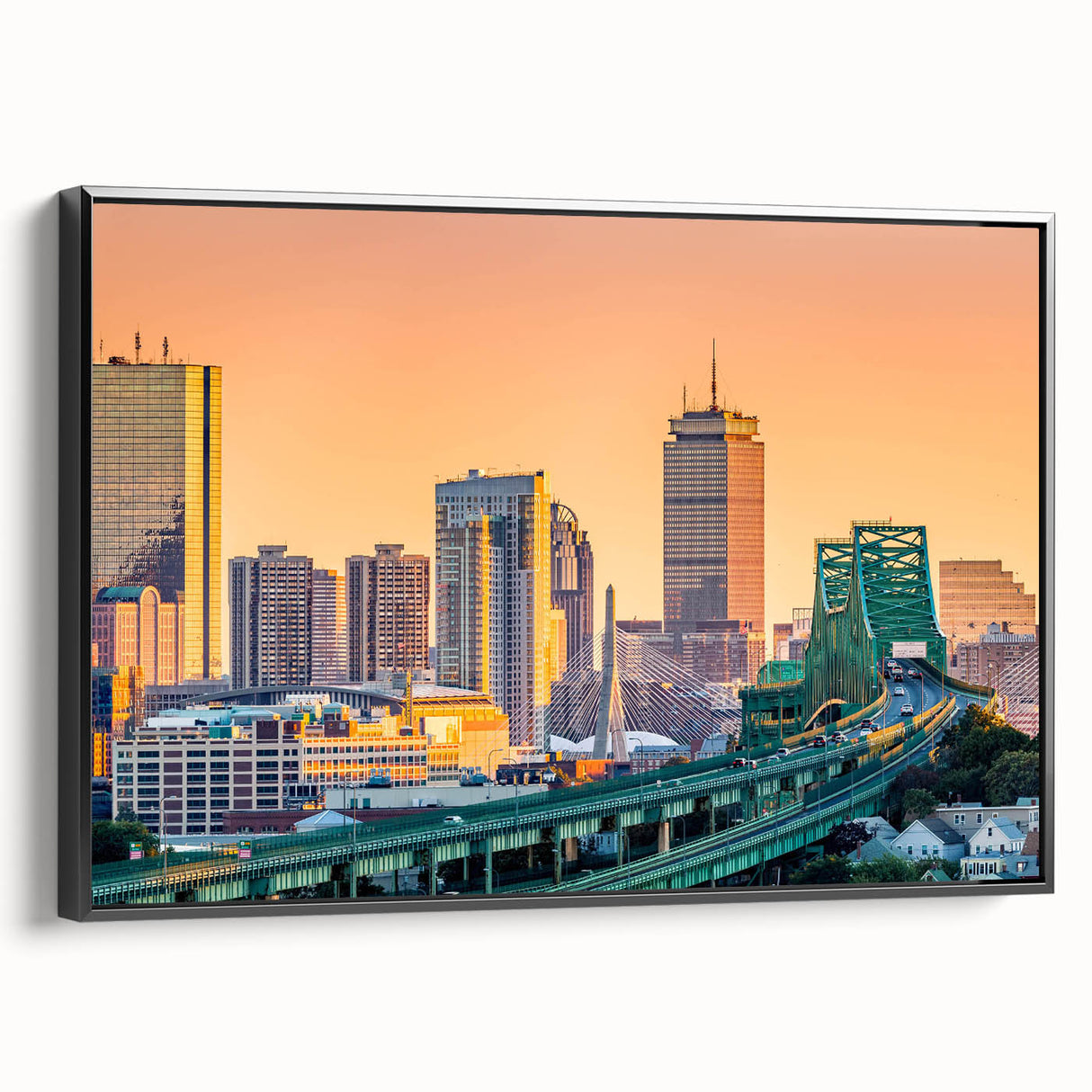 Black and white vintage poster art featuring a serene landscape, ideal for bedroom wall decor.
