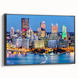 Black and white vintage poster art depicting a serene landscape, ideal for bedroom wall decor.