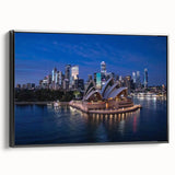 Black and white landscape art painting on canvas depicting a serene vintage poster art, ideal for bedroom decor.