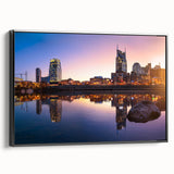 Black and white vintage poster art depicting a serene landscape, ideal for bedroom wall decor.