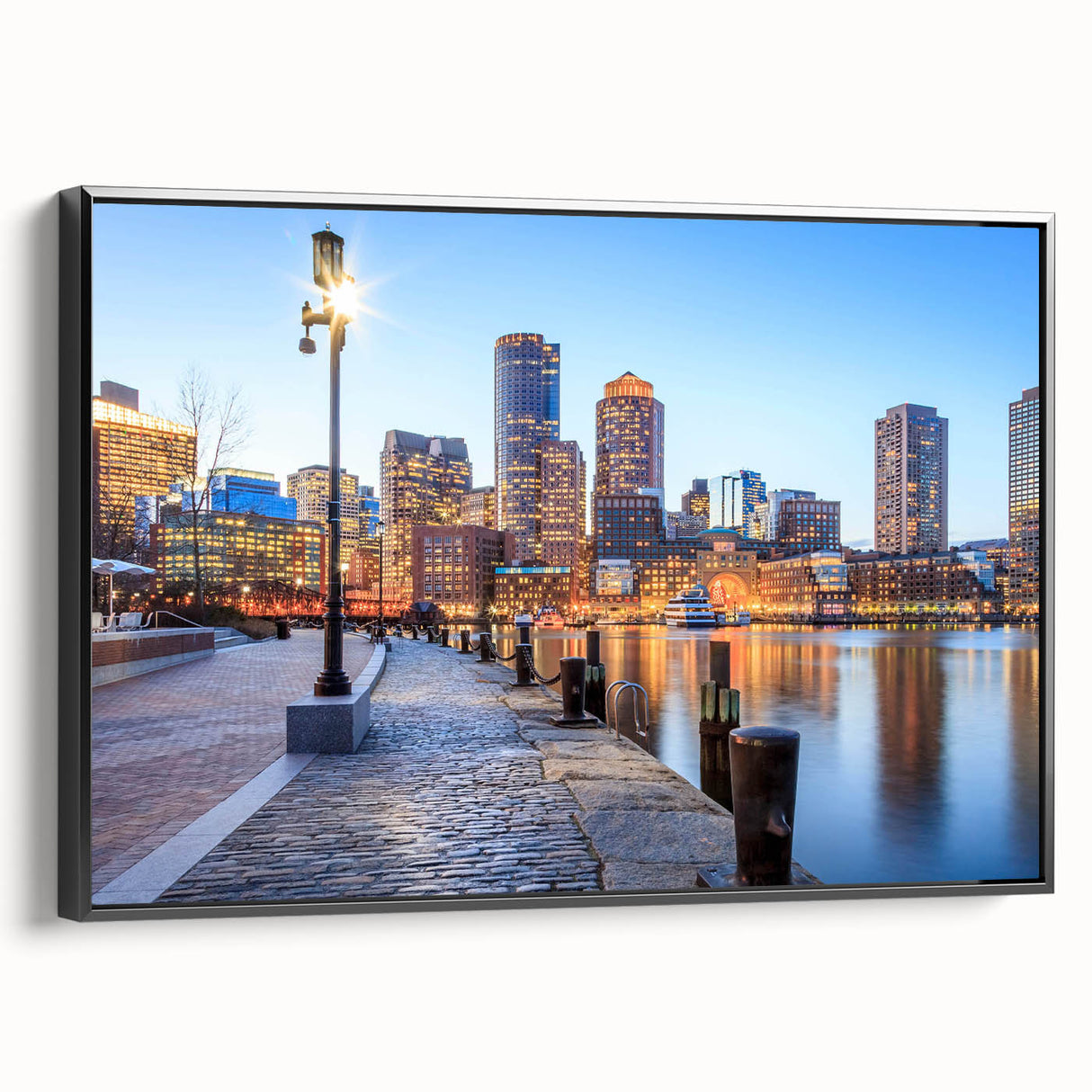 Black and white landscape art painting on canvas, featuring a serene river scene, ideal for bedroom wall decor.