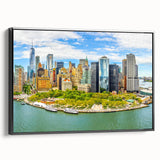 Black and white vintage poster art depicting a serene landscape, printed on framed canvas, ideal for bedroom decor.