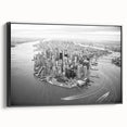 Black and white landscape art painting depicting a tranquil river scene, ideal for bedroom wall decor.
