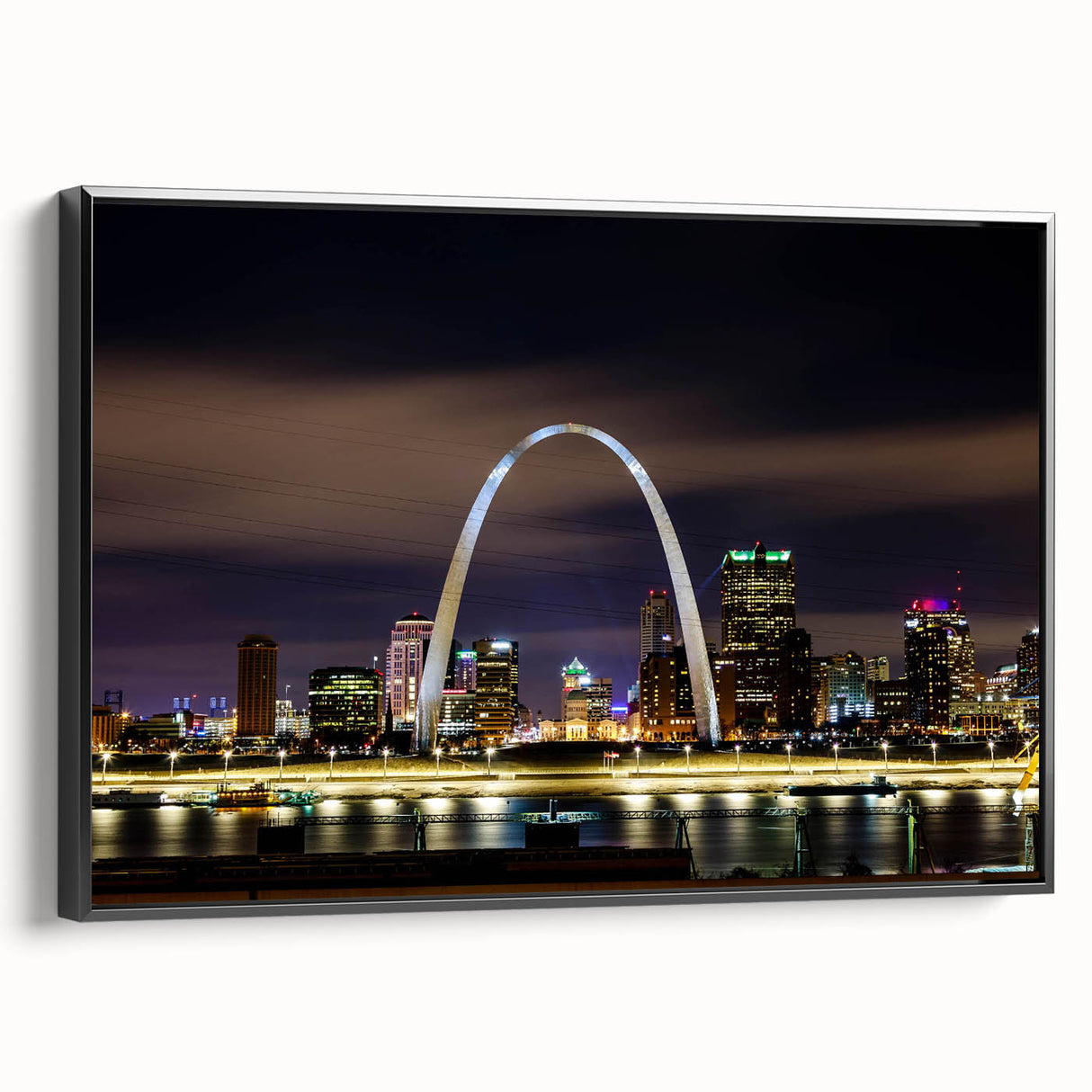 Black and white vintage poster art of a serene landscape, ideal for bedroom wall decor.