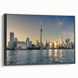 Black and white vintage poster art of a serene landscape, printed on canvas, suitable for bedroom wall decor.