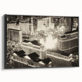 Black and white vintage poster art of a landscape, printed on canvas, ideal for bedroom decor.