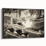 Black and white vintage poster art of a landscape, printed on canvas, ideal for bedroom decor.
