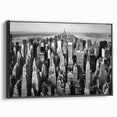 Black and white landscape art painting on canvas, featuring vintage poster style, ideal for bedroom decor.