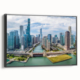 Black and white vintage poster art of a serene landscape, printed on canvas, suitable for bedroom decor.