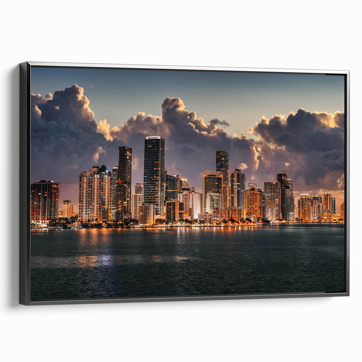 Black and white vintage poster art featuring a tranquil landscape, printed on canvas, ideal for bedroom decor.