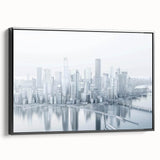 Black and white vintage poster art featuring a serene landscape, ideal for bedroom wall decor.