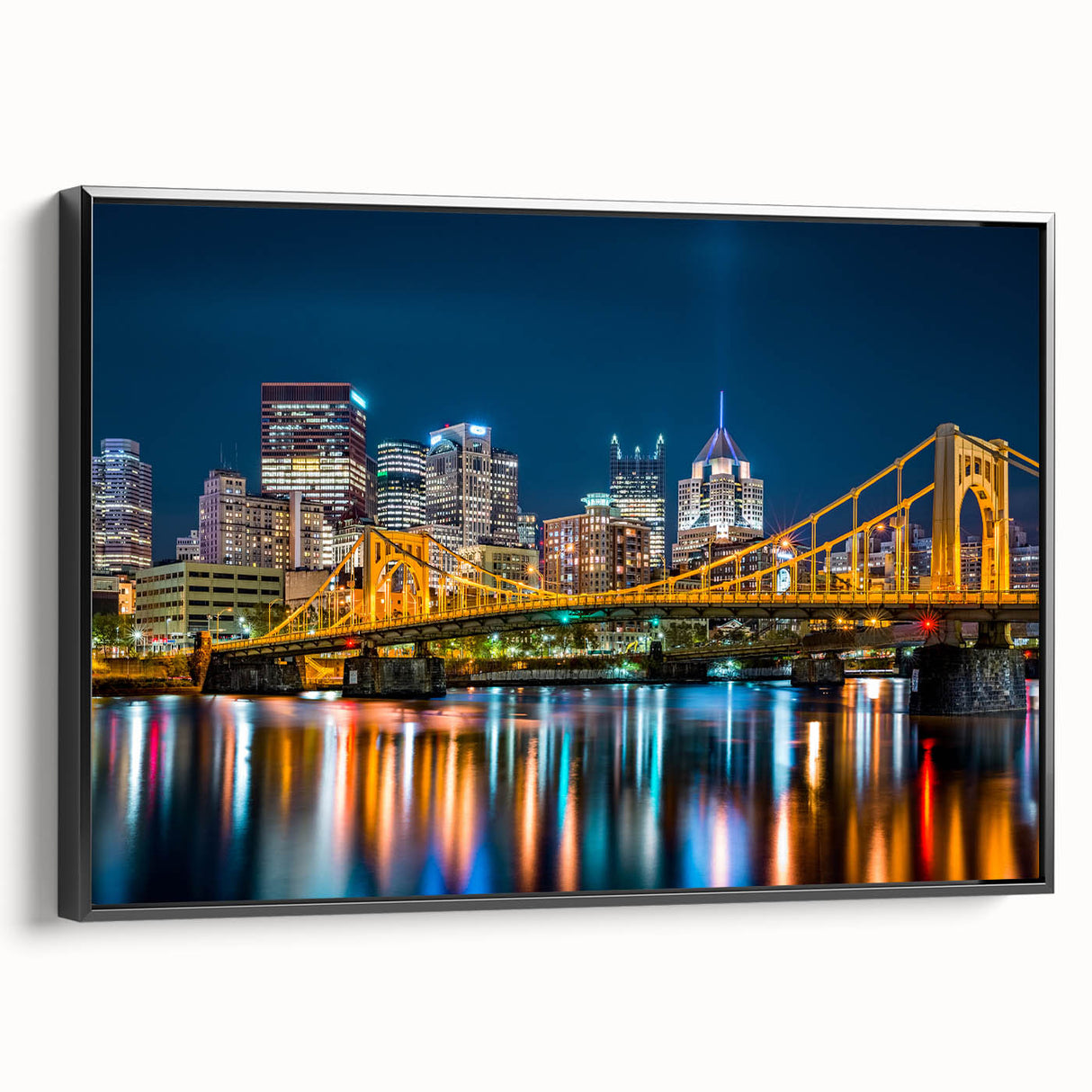 Black and white vintage poster art of a serene landscape, ideal for bedroom wall decor.