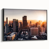 Black and white vintage poster art depicting a serene landscape, ideal for bedroom wall decor.