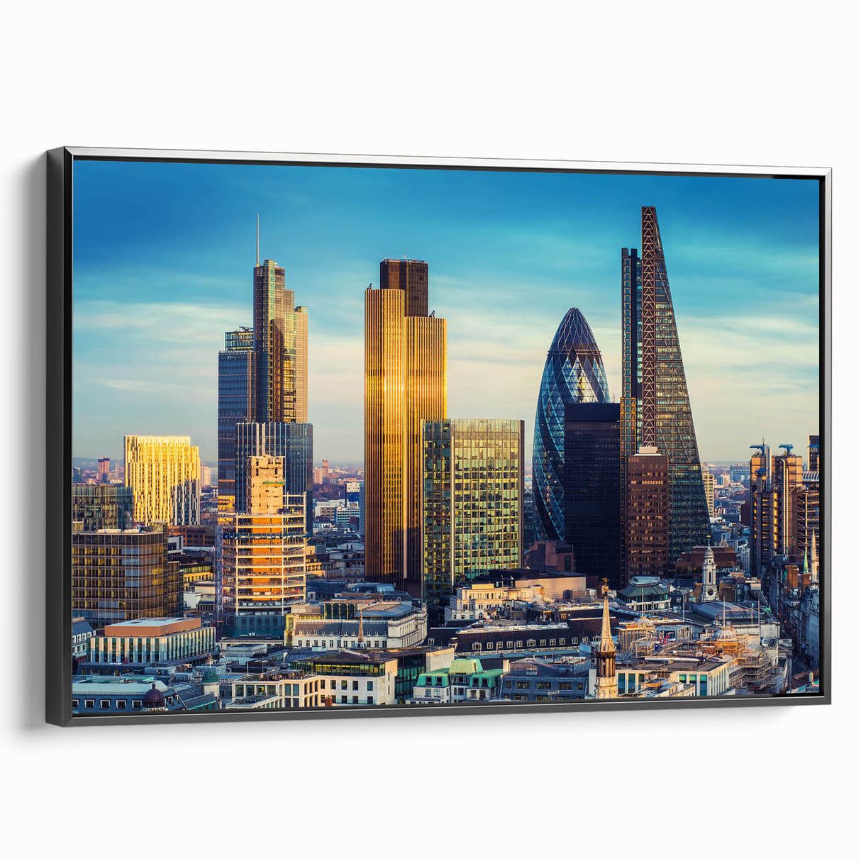 Black and white vintage poster art of a serene landscape, printed on framed canvas, ideal for bedroom wall decor.
