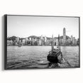 Black and white vintage poster art of a mountainous landscape, ideal for bedroom wall decor.