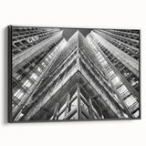 Black and white landscape art painting of a serene mountain, printed on rolled canvas, suitable for bedroom wall decor.