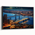 Black and white landscape art painting on canvas, featuring a serene lake scene, ideal for bedroom wall decor.
