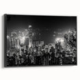 Black and white landscape painting on canvas featuring a serene tree-lined river, in a vintage poster style.
