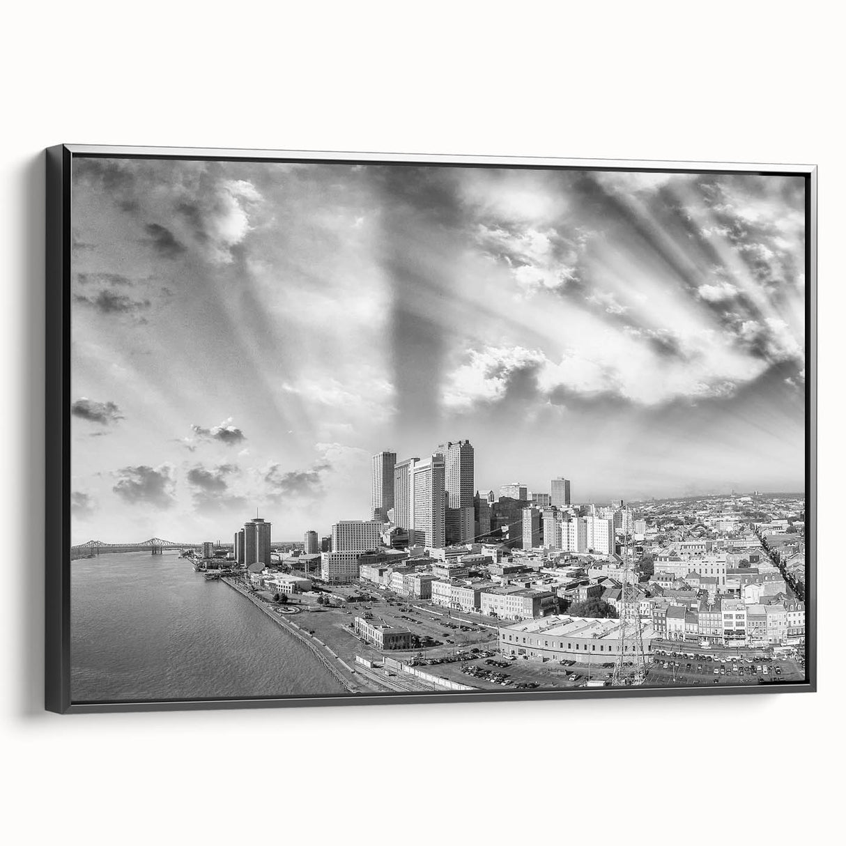 Black and white vintage poster art of a mountainous landscape, ideal for bedroom wall decor.