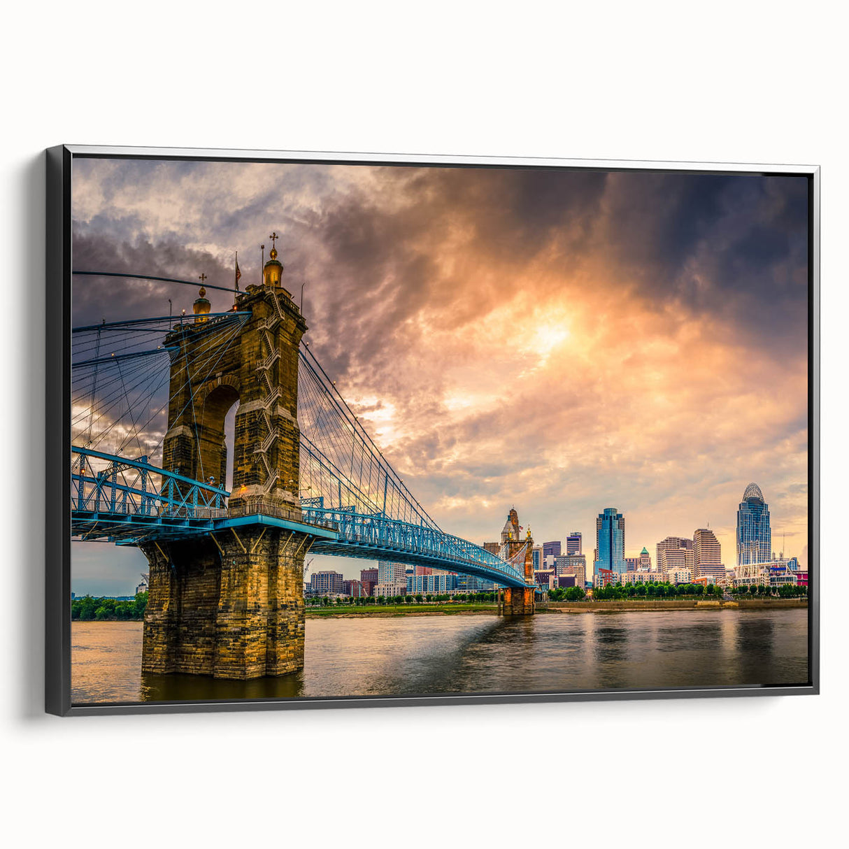 Black and white vintage poster art featuring a landscape scene, ideal for bedroom wall decor.