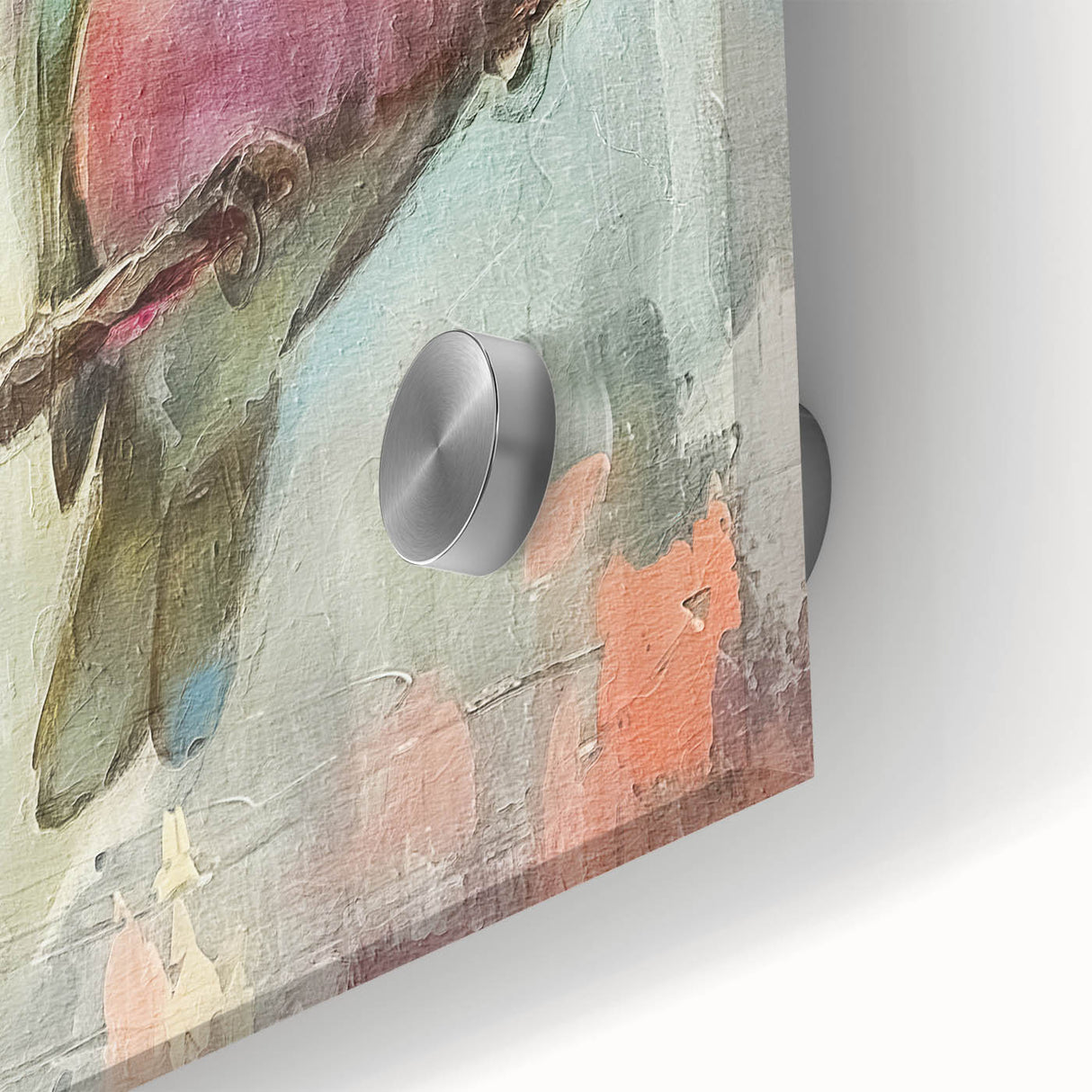 Close-up of a clear acrylic glass sheet showcasing its glossy surface and intricate reflections, ideal for modern decor or art displays, emphasizing its versatility and style.