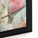 Close-up of a framed canvas featuring vibrant African tribal art with intricate patterns and textures, ideal for home decor, showcasing cultural heritage and artistry.