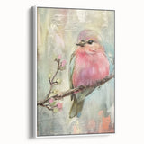 Framed canvas artwork showcasing a vibrant abstract design with rich colors, presented in a sleek white frame, ideal for modern home decor aesthetics.