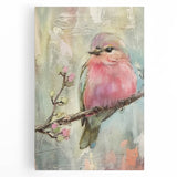 Stretched canvas print showcasing vibrant abstract geometric patterns in bold colors, perfect for modern home decor. Ideal for enhancing living space aesthetics.