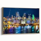 Vintage-style landscape painting on canvas, featuring muted earth tones and a serene natural scene.