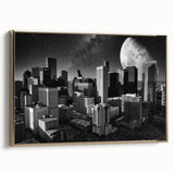 Landscape painting of a serene river, muted green and gray tones, on a framed canvas, ideal for bedroom wall decor.
