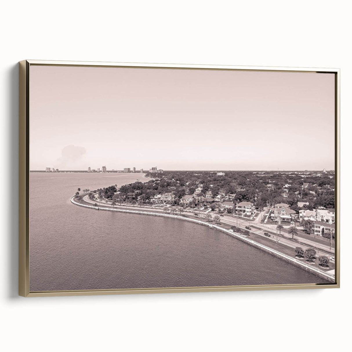Landscape painting of a serene lake with mountains in muted gray and black tones on a canvas, ideal for bedroom wall decor.