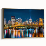 Landscape art painting of a serene lake, rendered in muted grays and blacks on a framed poster, ideal for bedroom wall art.