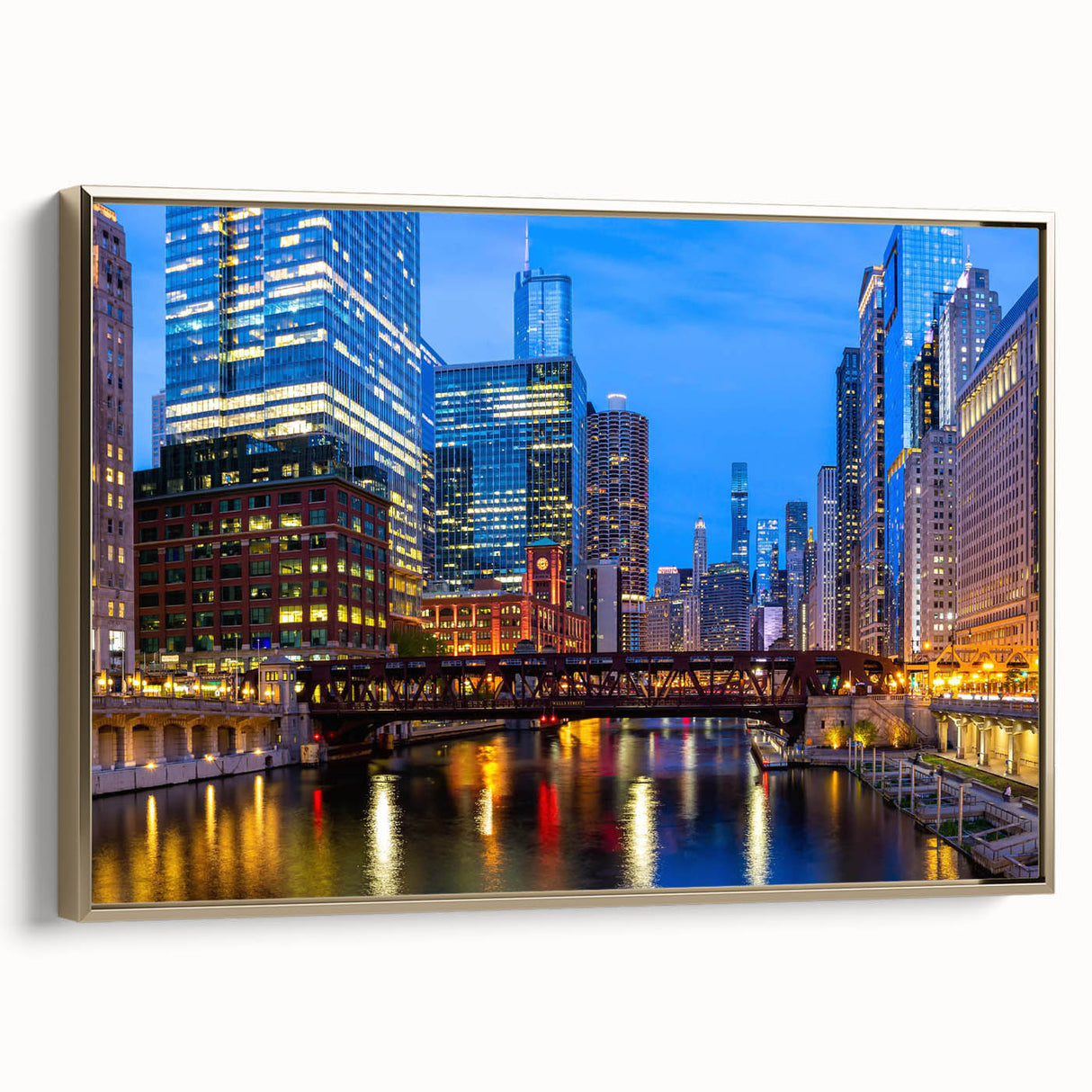 Landscape painting of a serene lake scene in muted greens and blues on a canvas, suitable as wall art for bedrooms.