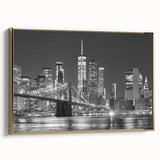 Vintage poster art of a black and white landscape painting on canvas, ideal for bedroom wall decor.