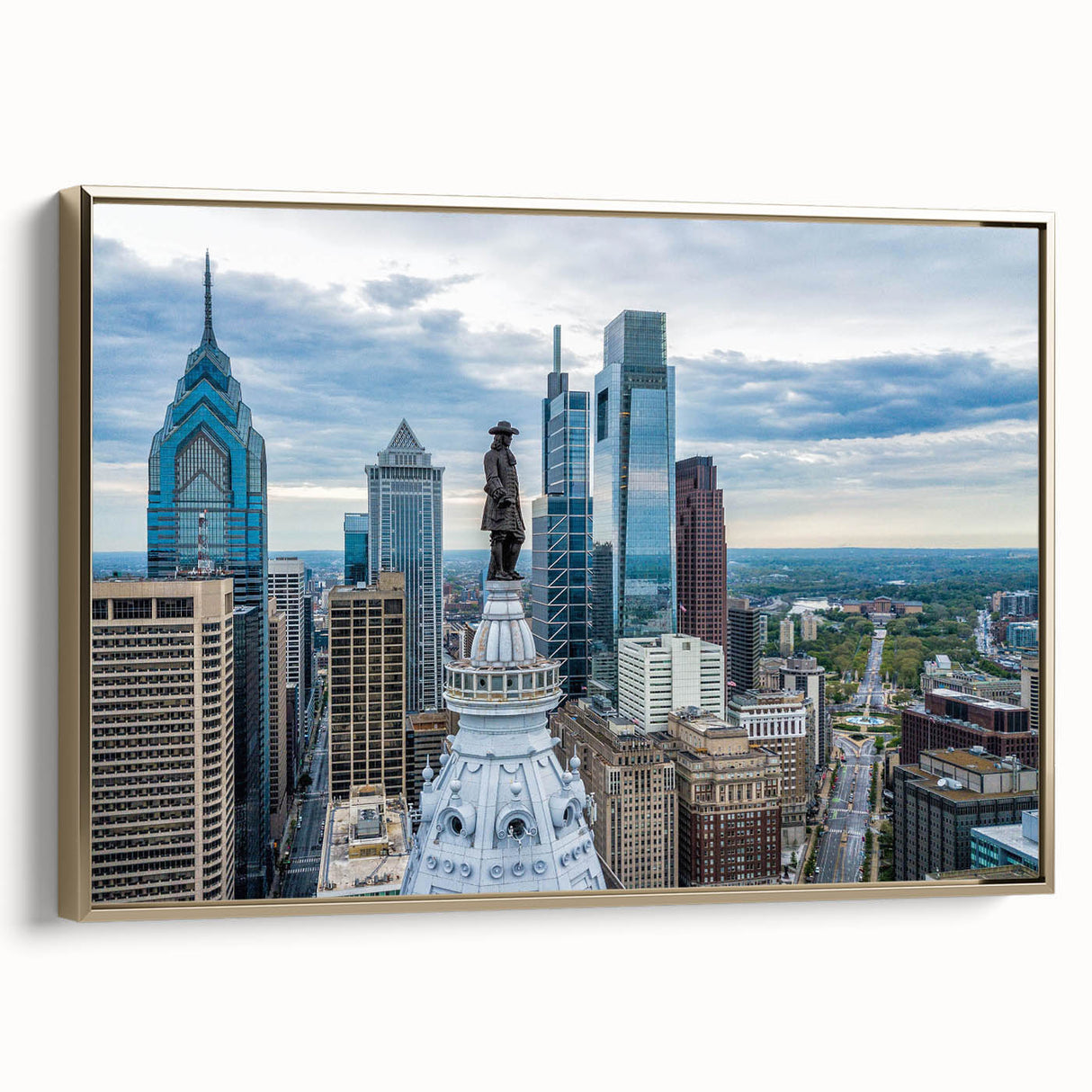 Landscape painting featuring rolling hills and a serene lake, in muted green and blue tones, ideal for bedroom wall decor.