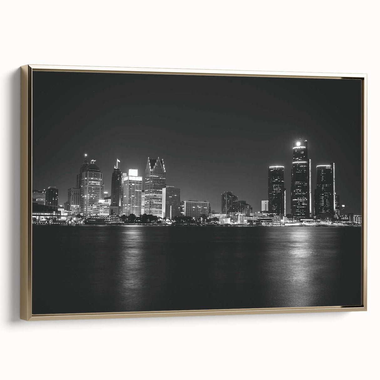 Landscape painting of serene forest in black and muted tones on canvas, suitable for bedroom wall art.