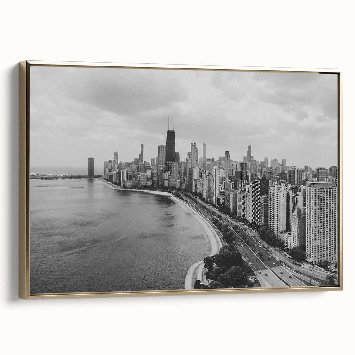 Landscape painting on canvas depicting a serene river scene in muted earth tones, ideal for bedroom wall decor.