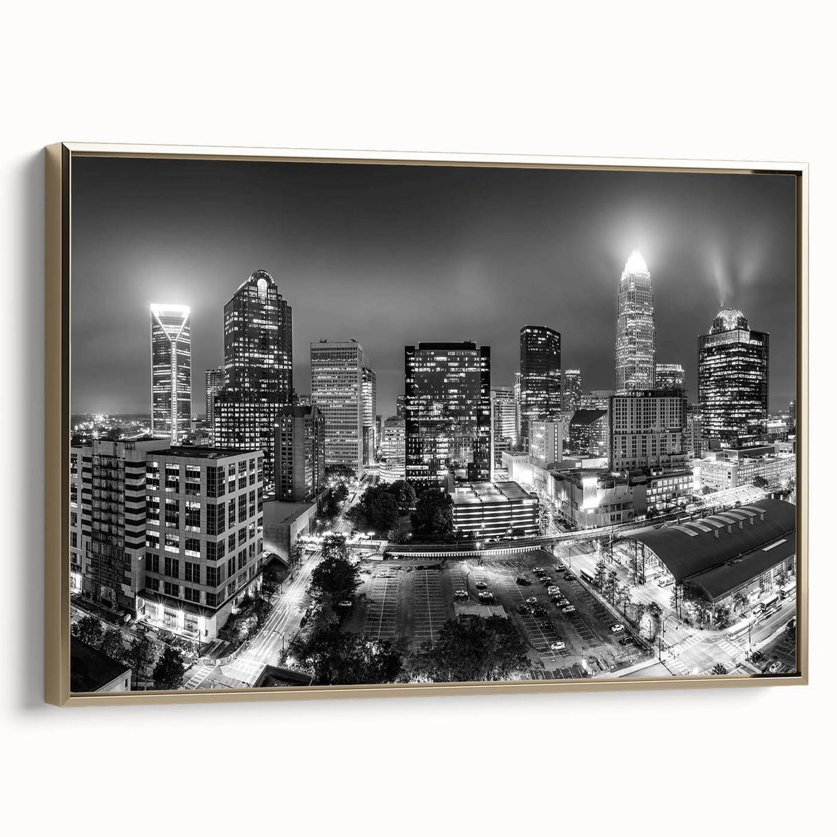 Landscape painting of a mountainous region in muted earth tones on a rolled canvas, suitable for bedroom wall decor.