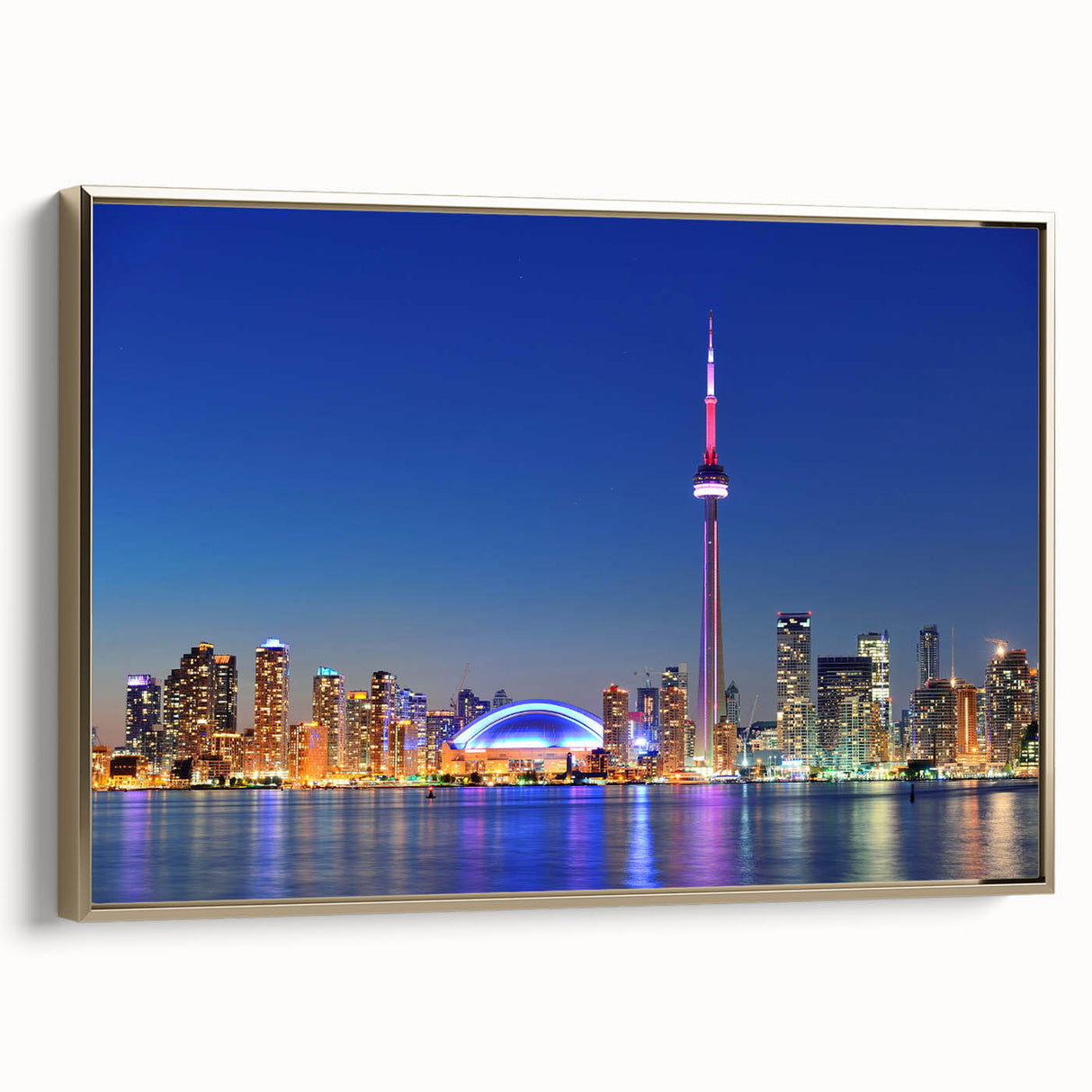 Landscape painting with muted earth tones on canvas, depicting rolling hills and a serene sky.