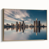 Landscape painting of a serene lake with black and muted green tones on a vintage poster, ideal for bedroom wall art.