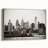 Vintage poster art of a serene landscape in muted greens and blues, printed on black canvas, ideal for bedroom wall decor.