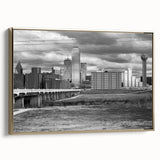 Landscape painting of a serene lake at sunset in muted blue and gray tones on canvas, ideal for bedroom wall decor.